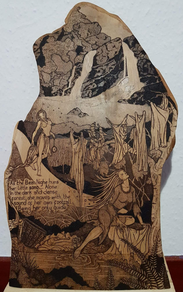 Peat Fire Flame Pyrography